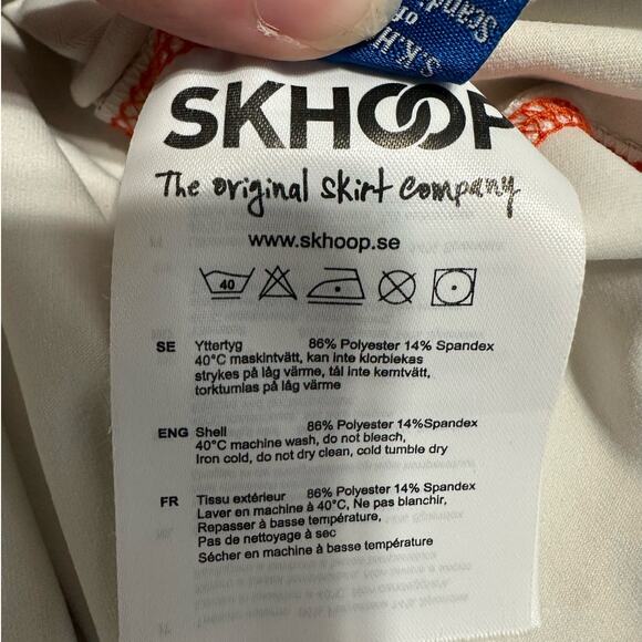 SKhoop Josefin Performance Wear Dress in Orange and Tan, Size XS - Picture 6 of 9